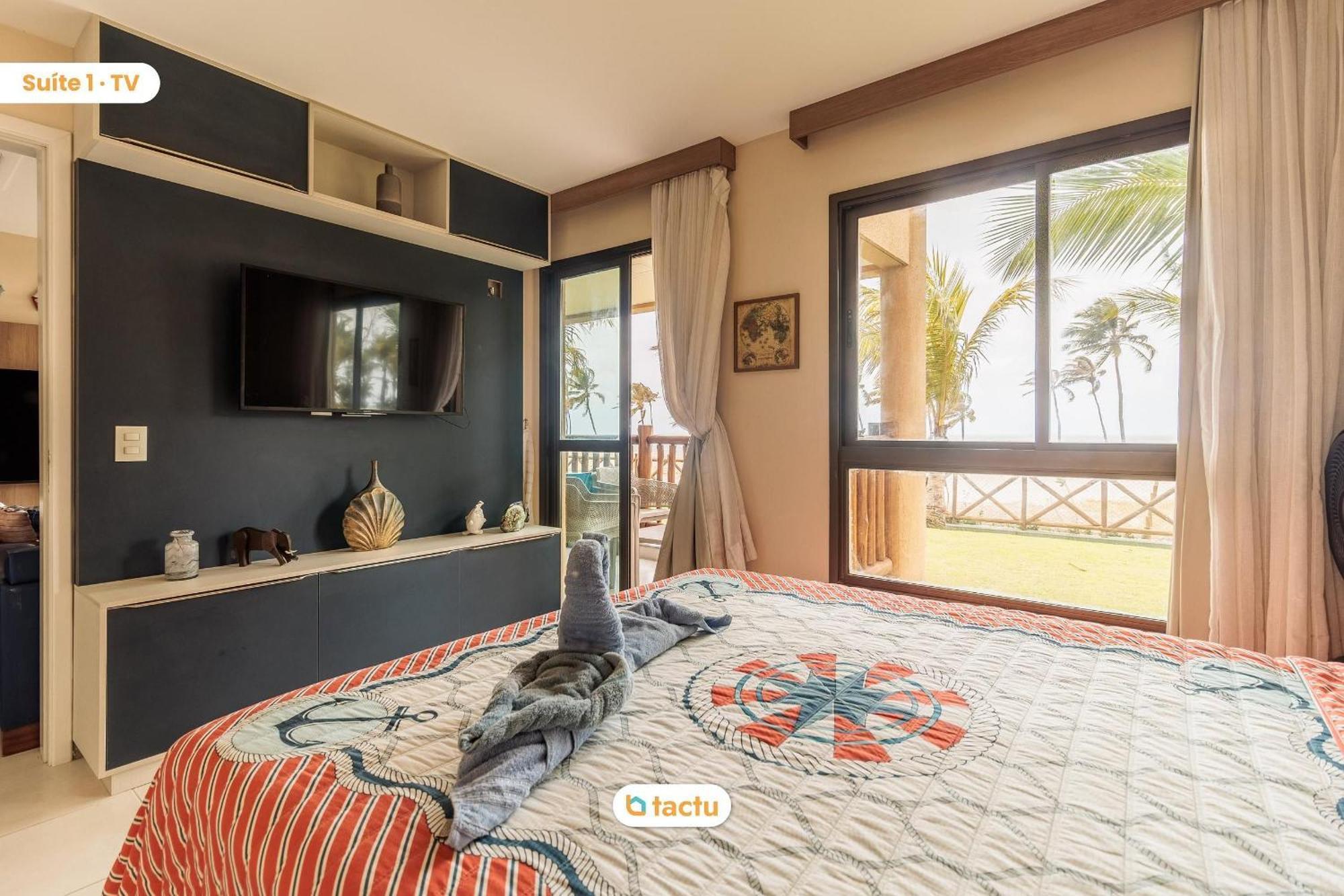 Bangalô térreo frente mar de 70 m2 com vista da praia no VG Sun Cumbuco por Tactu Exterior foto