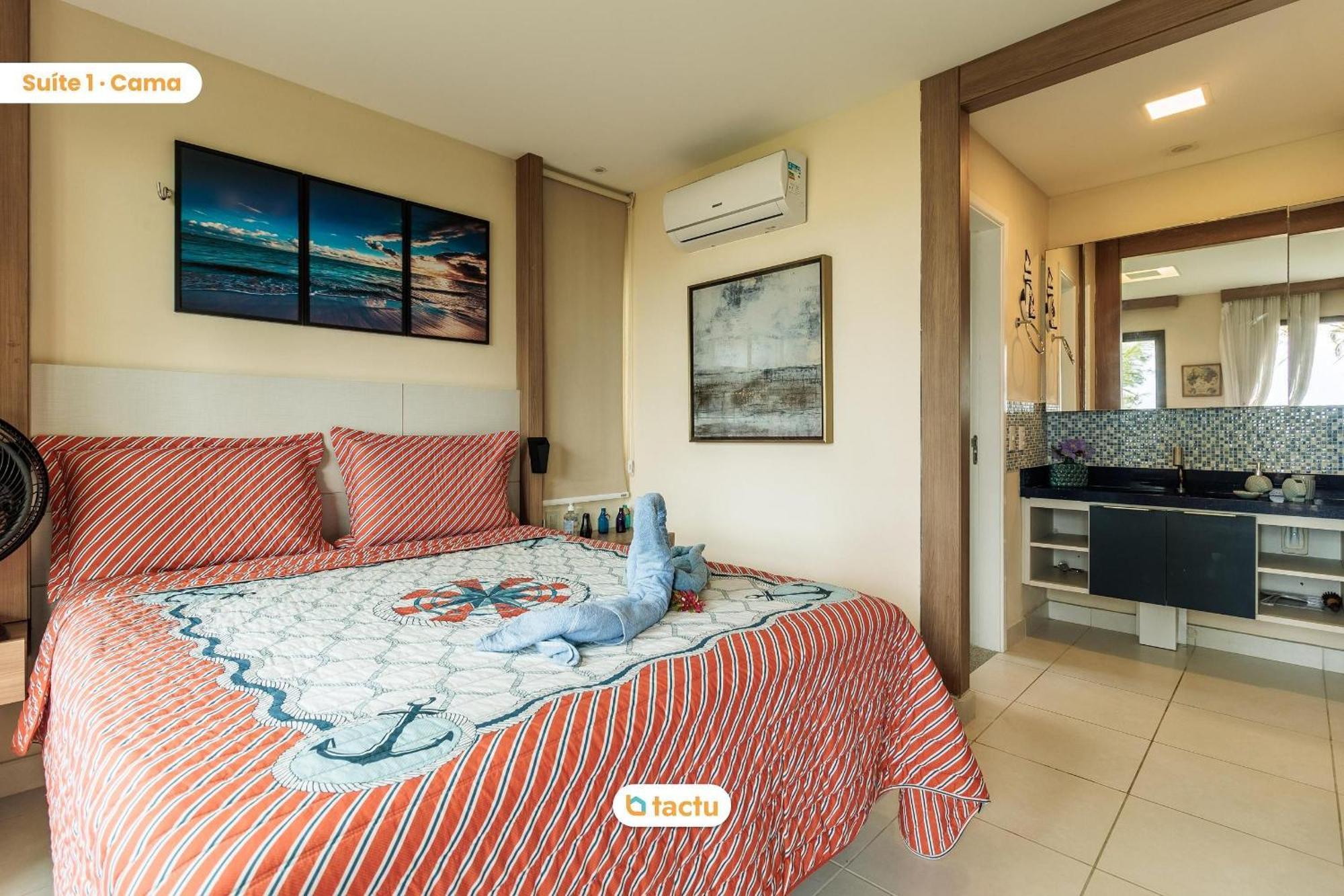 Bangalô térreo frente mar de 70 m2 com vista da praia no VG Sun Cumbuco por Tactu Exterior foto