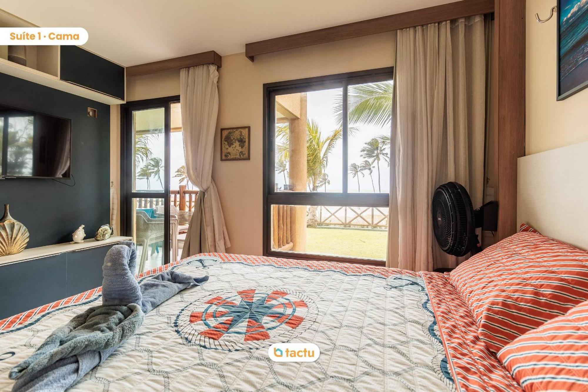 Bangalô térreo frente mar de 70 m2 com vista da praia no VG Sun Cumbuco por Tactu Exterior foto