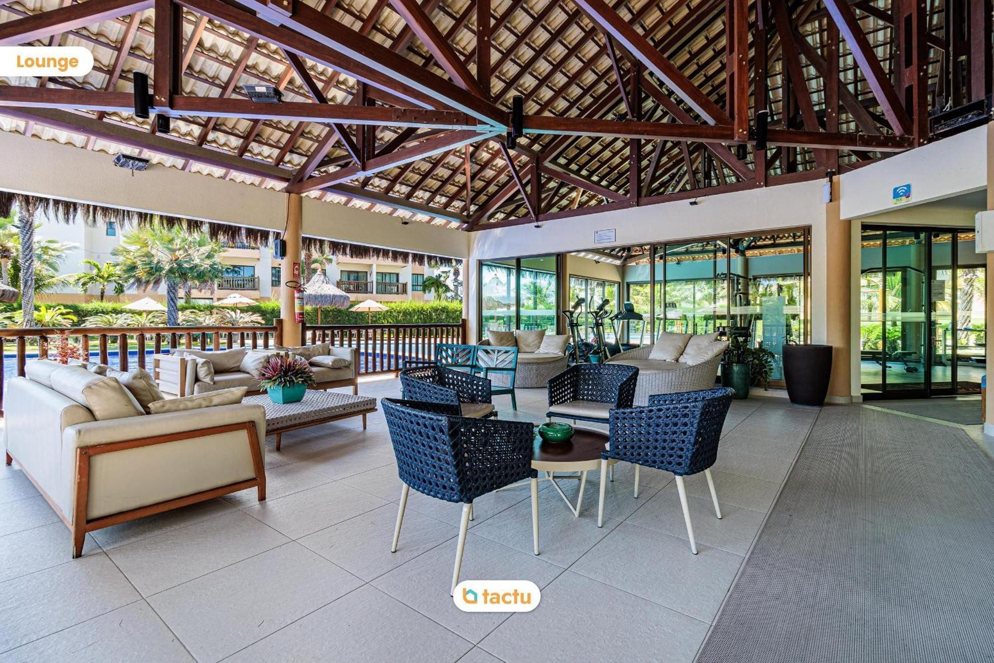 Bangalô térreo frente mar de 70 m2 com vista da praia no VG Sun Cumbuco por Tactu Exterior foto
