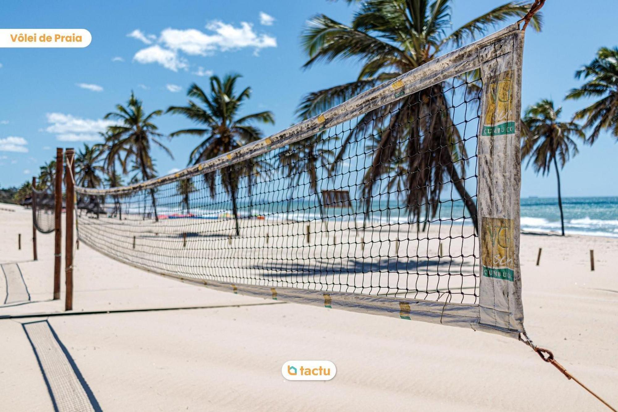 Bangalô térreo frente mar de 70 m2 com vista da praia no VG Sun Cumbuco por Tactu Exterior foto