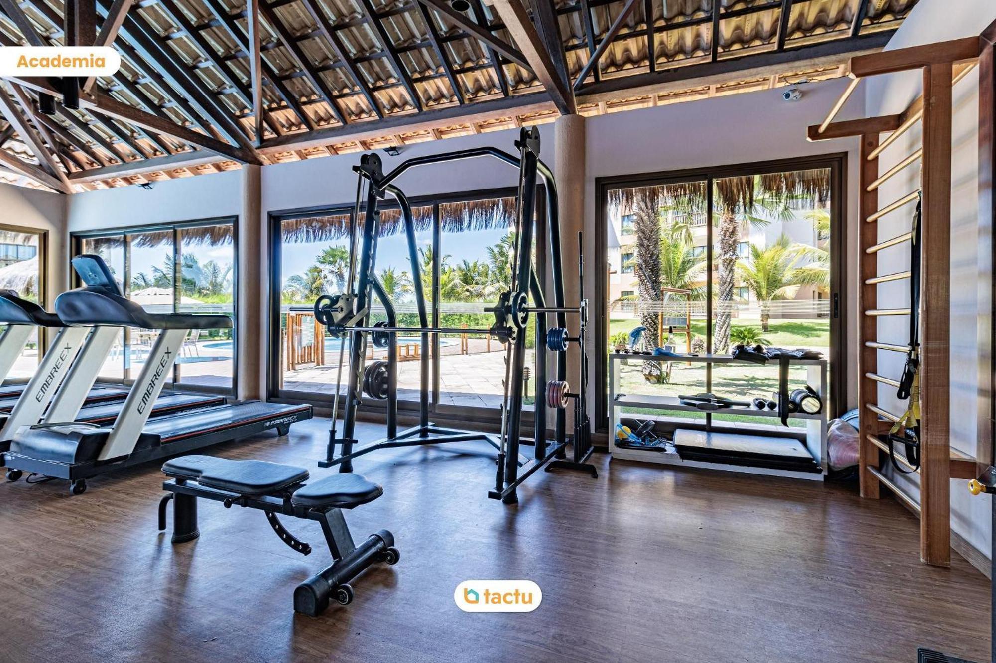 Bangalô térreo frente mar de 70 m2 com vista da praia no VG Sun Cumbuco por Tactu Exterior foto